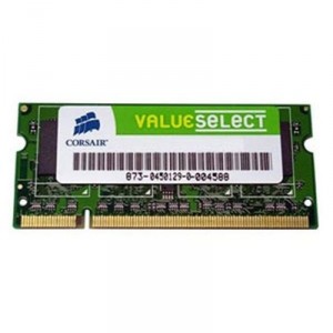 Mémoire PC portable Corsair Value SO-DIMM 533 MHz DDR2 RAM 1 Go (VS1GSDS533D2)