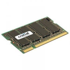Mémoire 1GB, 200-pin SODIMM, PC3200, DDR RAM Crucial Technology 1 Go (2821626)