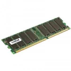 Mémoire MB, 184-pin DIMM, PC3200, DDR RAM Crucial Technology 256 Mo (CT3264Z40B)
