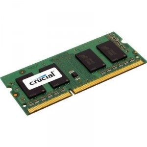 Mémoire 2GB, 204-pin SODIMM, DDR3 PC3-10600, Crucial Technology 2 Go (CT25664BC1339)