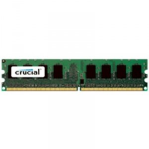 Mémoire 2GB, 240-pin DIMM, PC2-5300, DDR2 RAM Crucial Technology 2 Go (CT25664AA667)