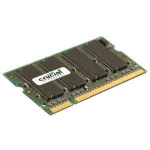 Mémoire MB, 200-pin SODIMM, PC2-5300, DDR2 RAM Crucial Technology 512 Mo (CT6464AC667)