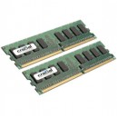 Mémoire PC Crucial DDR2 RAM 2 x 512 Mo (CT2KIT6464AA667)
