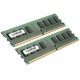 Mémoire PC Crucial DDR2 RAM 2 x 512 Mo (CT2KIT6464AA667)
