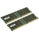 Mémoire PC Crucial DDR RAM 2 x 1 Go (CT2KIT12864Z40B)
