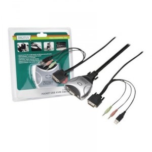 DIGITUS DS-11802-1 (DS118021) 2-port Commutateur KVM
