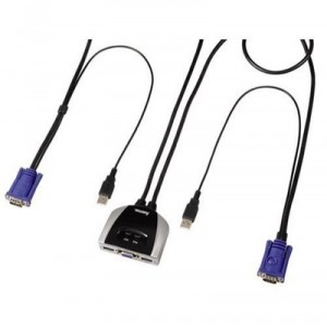 Hama Hama - 52348 - Commutateur KVM à 2 ports S2100 pour ordinateur