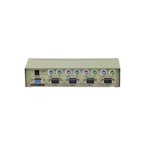 Konektikpc KVM de bureau PS/2 avec cordons pieuvre - 4 voies (3548380620809) Commutateur KVM