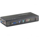 Konektikpc Kvm Desktop PS2 + audio - 4 ports avec cables (3548380620427) Commutateur KVM