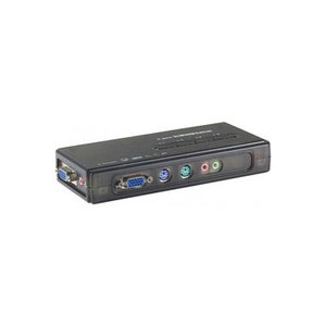 Konektikpc Kvm Desktop PS2 + audio - 4 ports avec cables (3548380620427) Commutateur KVM
