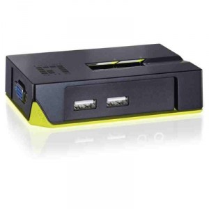 Levelone 2-Port 2*USB KVM Switch LevelOne Black Edition (4015867140390) Commutateur KVM