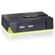 Levelone 2-Port 2*USB KVM Switch LevelOne Black Edition (4015867140390) Commutateur KVM