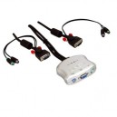 Lindy Electronics LINDY CPU Switch Compact - Commutateur KVM - PS/2 - 2 utilisateurs locaux - externe (32800)