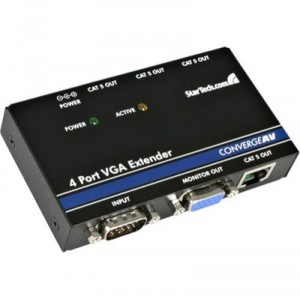 StarTech.com 4 PORT VGA VIDEO EXTENDER OVER CAT 5 SP (ST1214TEU) KVM Switch