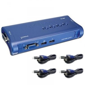 Trendware Switch KVM USB 4 ports (TK-407K) Commutateur KVM