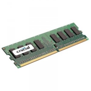Mémoire Crucial 1GB PC2-6400 240-pin DIMM Unbuffered PC Memory DDR2 RAM HP 1 Go (AU740AAABA)