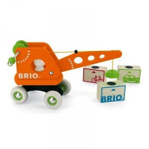 Brio - 30196 - éducatif premier âge - première vraie grue bois