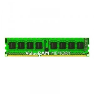 Barrette mémoire pour serveur Kingston ValueRAM DDR3 2 x 2 Go PC10600 CAS 9 ECC Reg 4 Go (KVR1333D3D8R9SK2/4G)