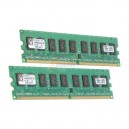 Barrette mémoire pour serveur Kingston ValueRAM DDRII 2 x 2 Go PC6400 ECC 2 x 2 Go (KVR800D2E5K2/4G)