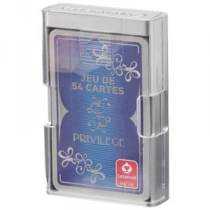 Cartamundi - 106886102101 - Privilege Card Game 54 - Plastic Case + Clip Pin System (Carta Mundi)
