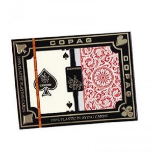 Carta Mundi Copag - 2 x 54 Cartes - Format 57 x 89mm - Regular Face - Coffret " - 1546" - 104002129 - 100% Plastique