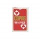 Carta Mundi Copag - 104005125 - 100% Plastic - 54 Cartes - Format 57X89Mm - Regular Face - Etui Rouge