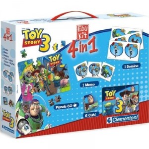 Clementoni-13709-Jeu éducatif-EDUKIT 4 en 1 Toy Story 3 (Clementoni)