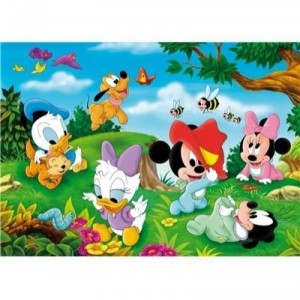 Clementoni - 243723 - Child Puzzle - Disney Babies: Playing in the Garden