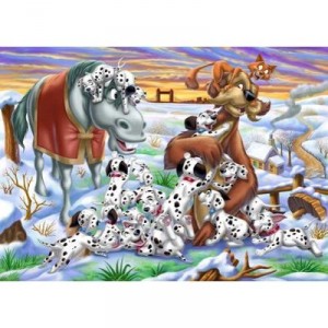 Clementoni - 27684 - Puzzles - 104 Pieces Magic Light - Animal Friends - 101 Dalmatians