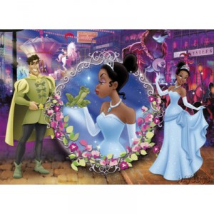 Clementoni-27725-Puzzle Enfant 104 pc- La Princesse et la Grenouille My own fairy tales (Clementoni)