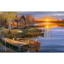 Clementoni-30387-Puzzle 500 pc-AutumnAtTheLake