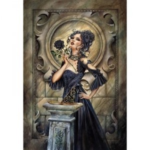 Clementoni-39110-Puzzle 1000 pc- Black Rose