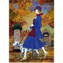 Clementoni-39128-Puzzle 1000 pc-Afternoon Stroll (blu)