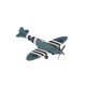 Corgi Classics Corgi - AA38702 - Avion en Métal Livré avec Socle et Support - Spitfire PR XIX BBMF - échelle 1:72