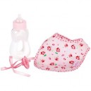 Corolle - Accessoire Poupon - Les Classiques- La Nursery - Ensemble Biberon and Bavoir R7289