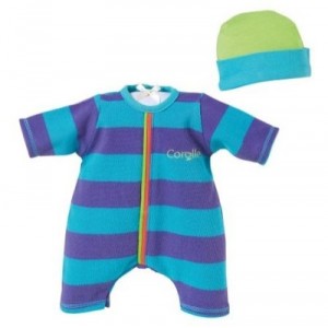 Corolle - Accessory Poupon - Classics - The Skins - BB42 - T0225 Blue Striped Suit