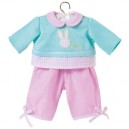 Corolle - Accessoire Poupon - Les Classiques- Les Habillages -BB42 - Ensemble Pantalon Tendres Couleurs T0224