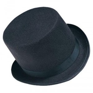 Costume SuperCenter Déguisement - Chapeau robuste - Adulte - Noir - Taille unique