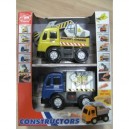 Dickie Toys Smoby - 3413005 - Véhicule Miniature - 2 Véhicules Constructions - Sons et Lumière - Orange / Rouge