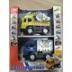 Dickie Toys Smoby - 3413005 - Véhicule Miniature - 2 Véhicules Constructions - Sons et Lumière - Orange / Rouge