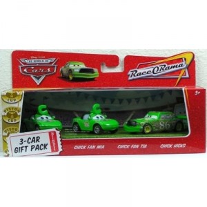 Disney Pixar Cars 3 Pack Chick Hicks, Chick Fan Mia and Chick Fan Tia N9768