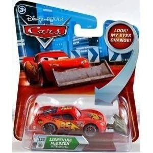 Disney Pixar Cars Lightning McQueen with Shovel (lenticular, look my eyes change) - Vehicle Minia ...