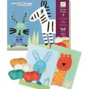 Djeco - Cartes à lacer Animaux