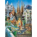 Educa toys Educa - 11874 - Puzzle Adulte - Miniature Collage Gaudi - 1000 pièces
