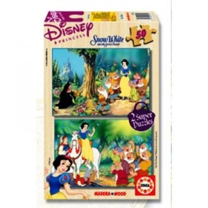Educa toys Educa - 11985 - Puzzle Bois Wd 2X50 pièces - Blanche Neige