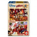 Educa toys Educa - 13284 - Puzzle Bois Wd 2X50 pièces - Mickey Adventures