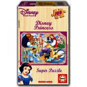 Educa toys Educa - 13323 - Puzzle Bois Wd 100 pièces - Princesses