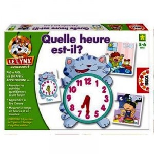 Educa toys Educa - 13591 - Jeu Educatif - Quelle Heure Est-Il? - Petit Lynx Educatif
