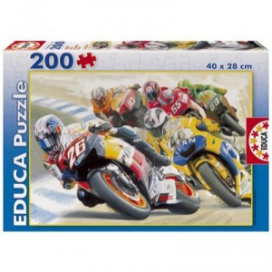 Educa toys Educa - 13832 - Puzzle Carton 200 Grand Motos