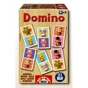 Educa toys Educa - 13849 - Dominos En Bois - Gentils Petits Animaux
